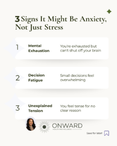 3 Signs of Anxiety